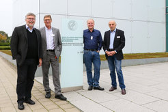 Max Planck Directors meet up at the annual retreat:Max Planck Center's Co-Director Hans Schöler (MPI for Molecular Biomedicine), the Associated Directors Werner Seeger and Thomas Braun (MPI for Heart and Lung Research) and keynote speaker Herbert Jäckle (MPI for Biophysical Chemistry)Photo taken on October 17, 2017