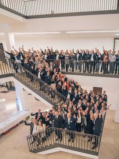 Die 148 erstklassingen Auszubildenden aus Münster